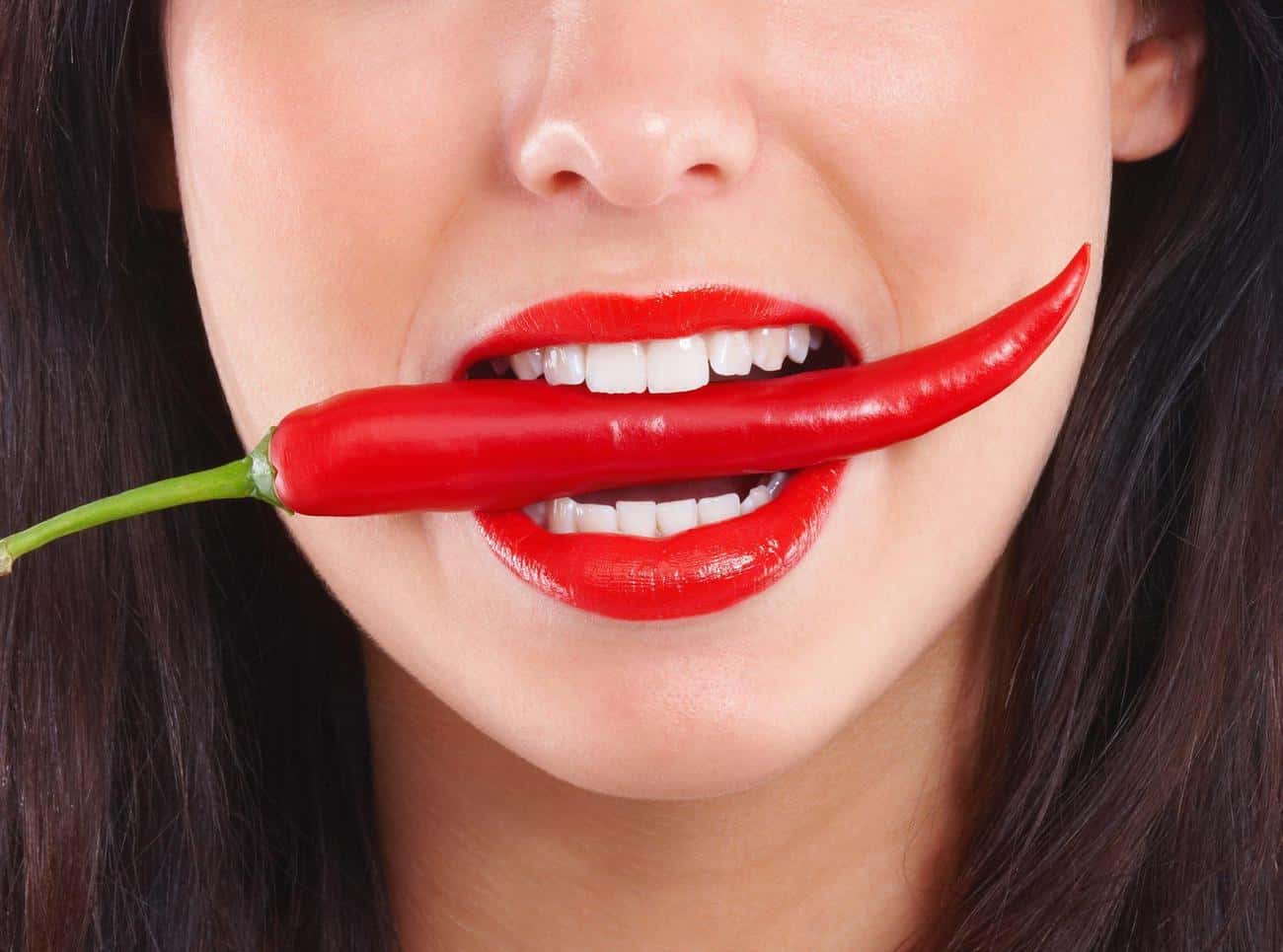 Close-up of a smile with immediate whitening results after treatment Crawley